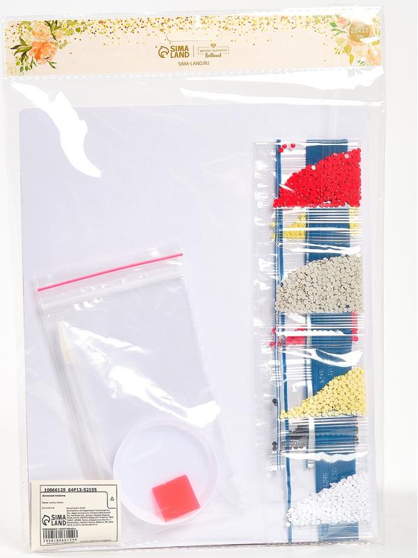 Алмазная вышивка с частичным заполнением «Собачка» 20×25 см