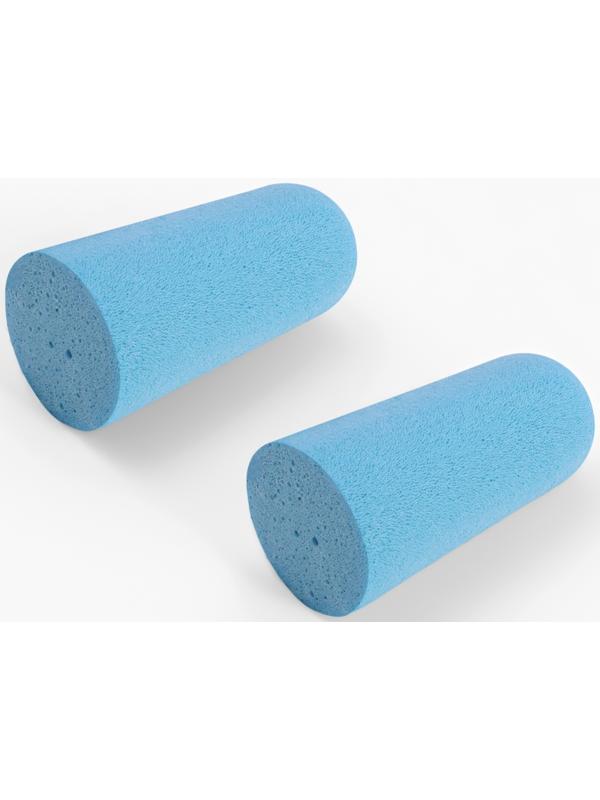 Беруши, 2.5×1 см, набор - 10 пар, в футляре, голубые