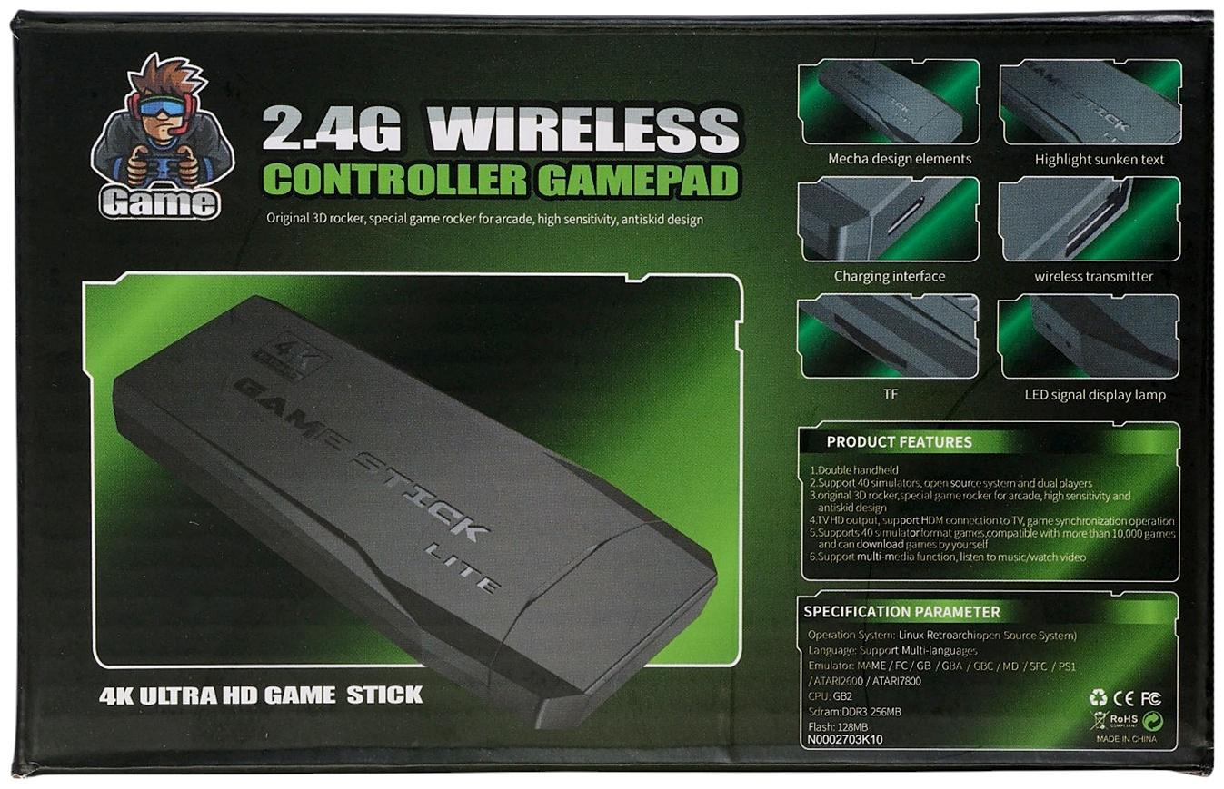 Игровая приставка Game-5, 8/16/32 бита, 4K, 64 ГБ, HDMI, microSD, 2 джойстика, чёрная