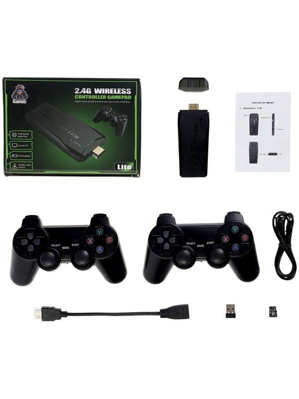 Игровая приставка Game-5, 8/16/32 бита, 4K, 64 ГБ, HDMI, microSD, 2 джойстика, чёрная