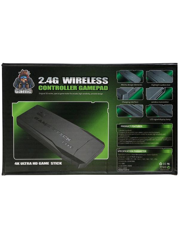 Игровая приставка Game-5, 8/16/32 бита, 4K, 64 ГБ, HDMI, microSD, 2 джойстика, чёрная