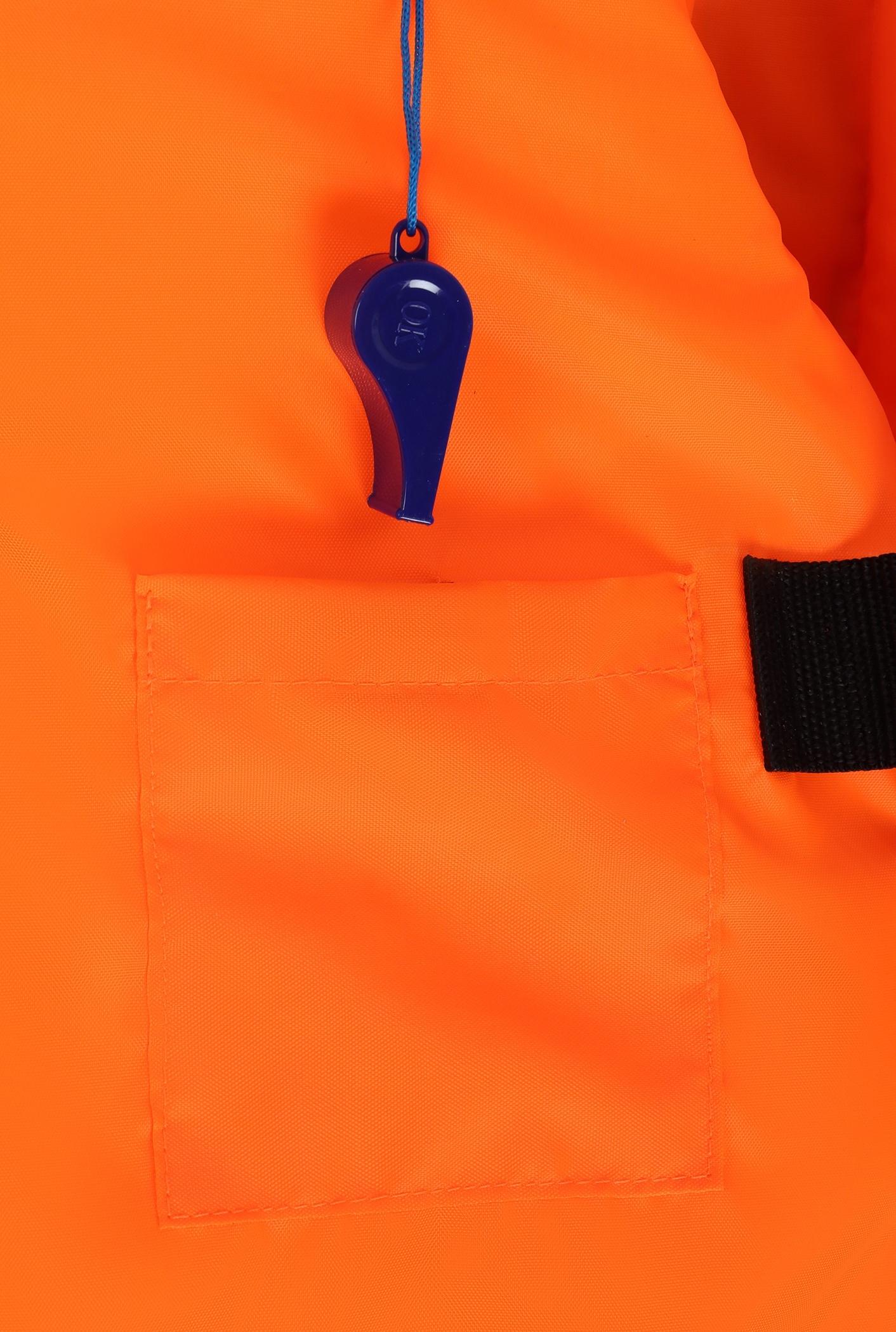 Спасательный жилет до 120 кг, 62 размер, взрослый, оранжевый