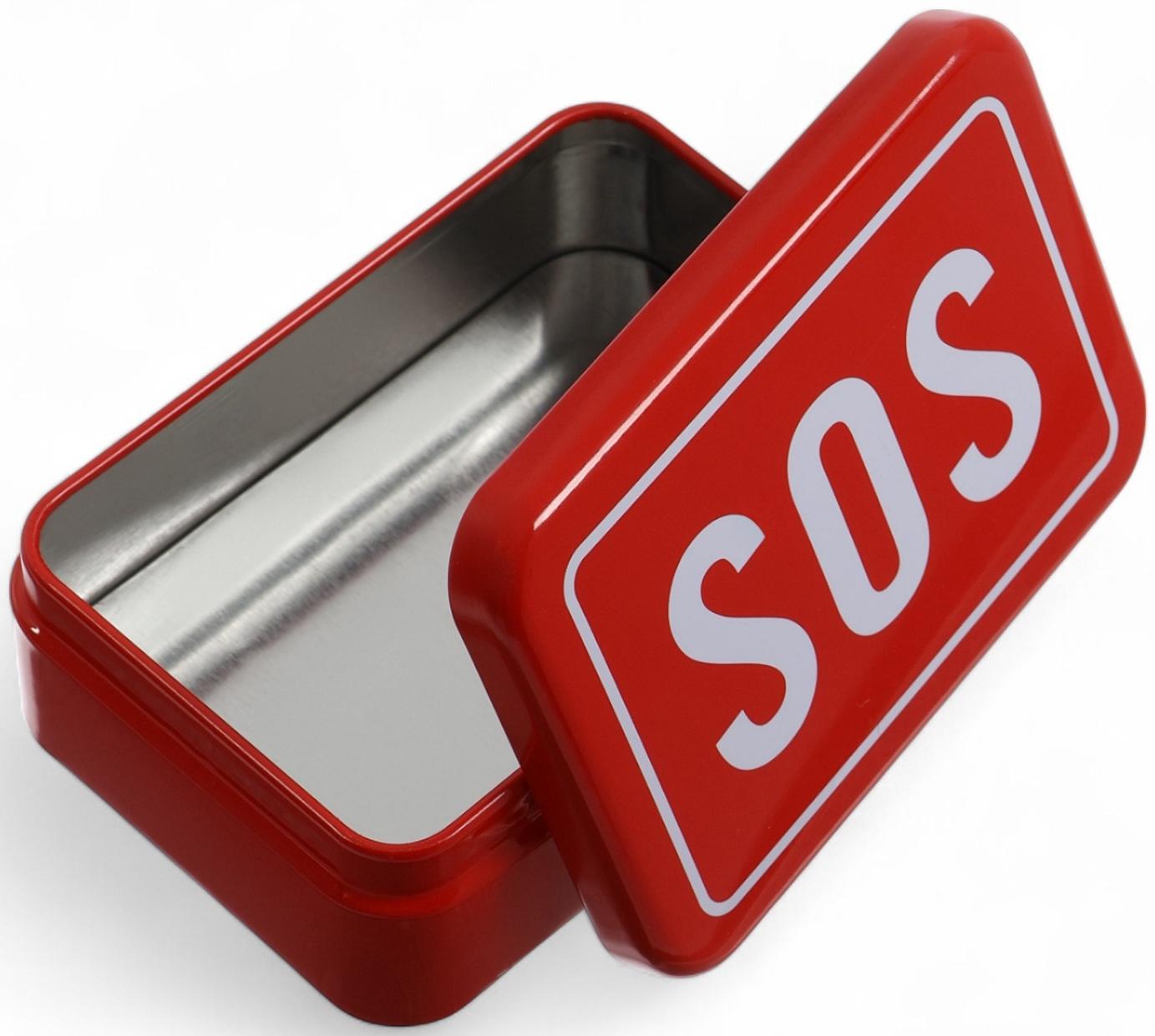 Коробка для выживания SOS, 9.3×6.5×3.2 см