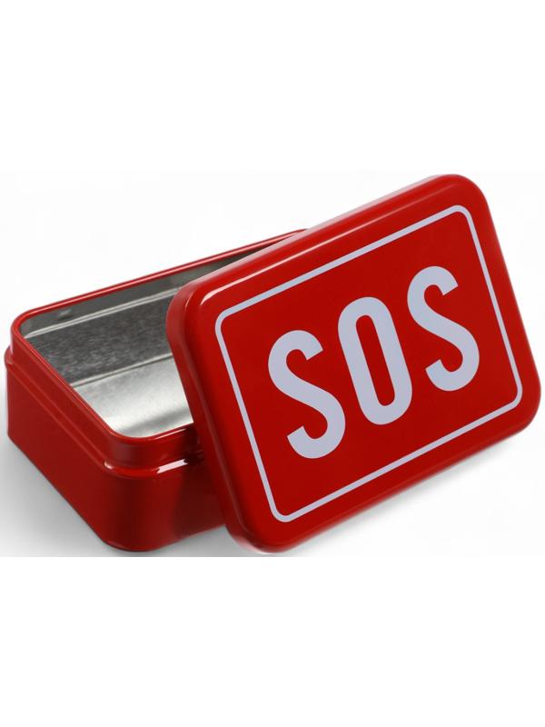 Коробка для выживания SOS, 9.3×6.5×3.2 см
