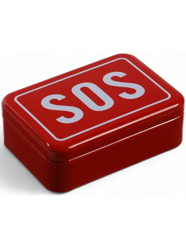 Коробка для выживания SOS, 9.3×6.5×3.2 см