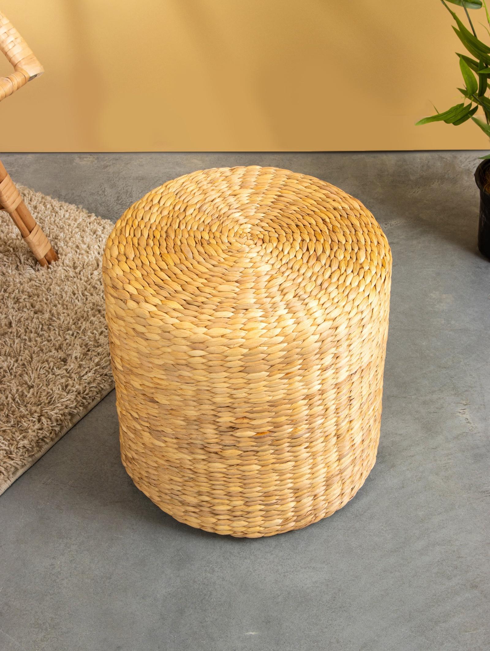 Пуфик 40х40х40 см, водный гиацинт