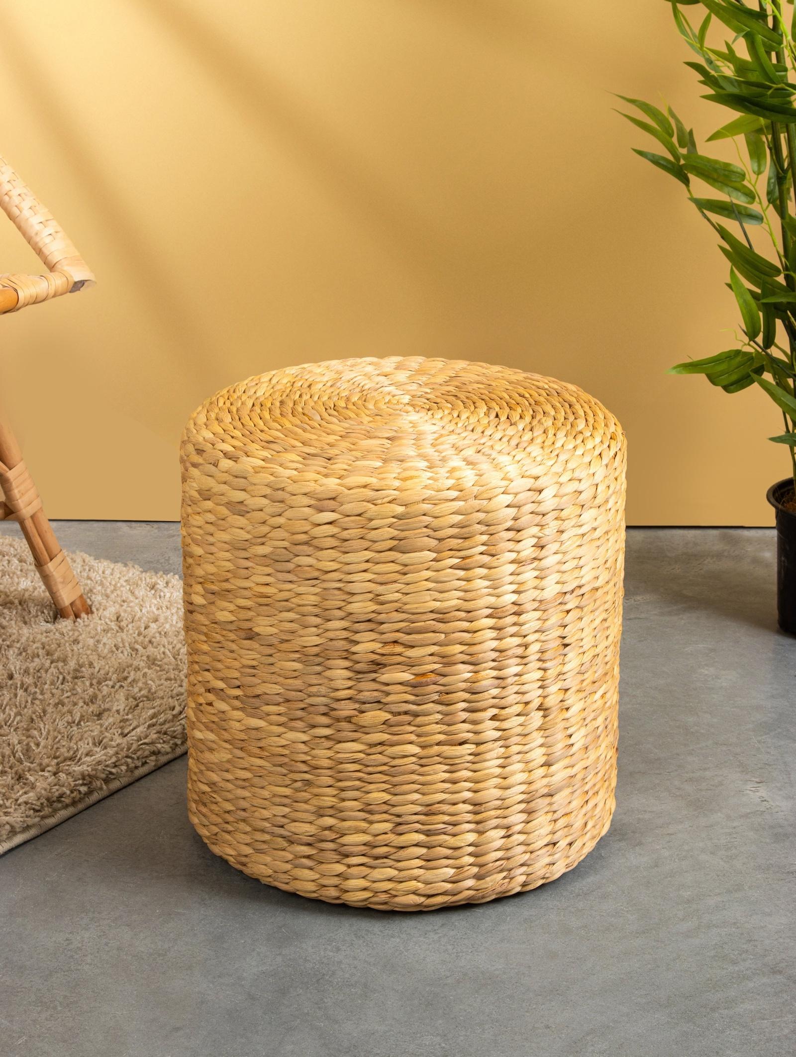 Пуфик 40х40х40 см, водный гиацинт