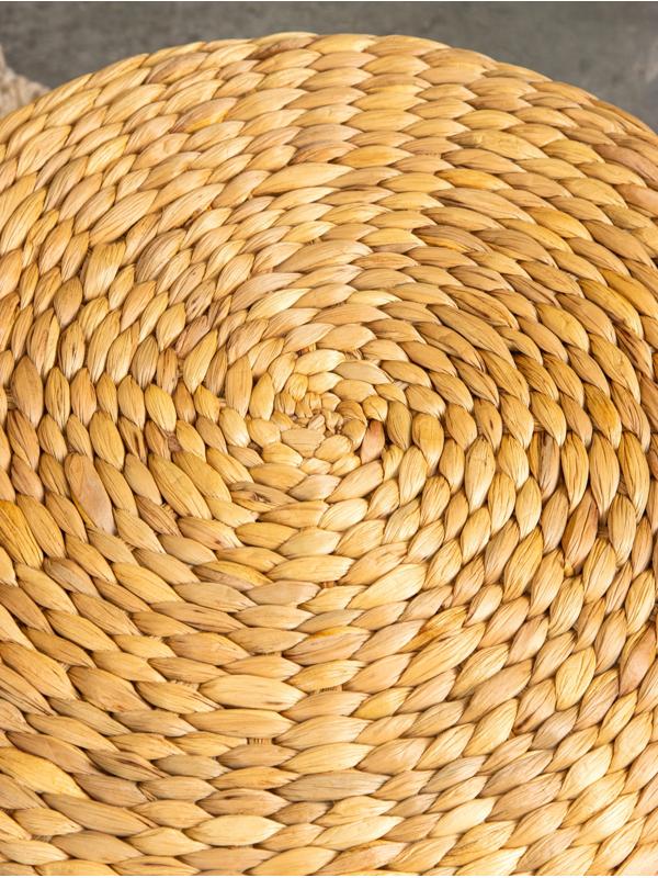 Пуфик 40х40х40 см, водный гиацинт