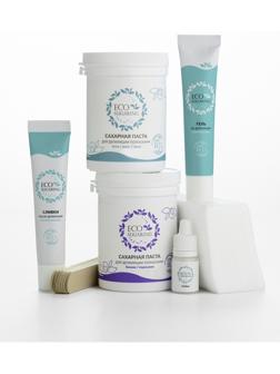 Набор для депиляции: Сахарная паста 250 г х2 , полоски, шпатели, гель до и после депиляции