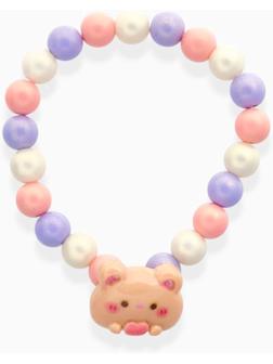Браслет детский Выбражулька «Медведь», d=6 см жемчуг, разноцветный