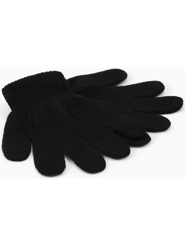 Перчатки детские MINAKU, однослойные, 14 см, чёрные