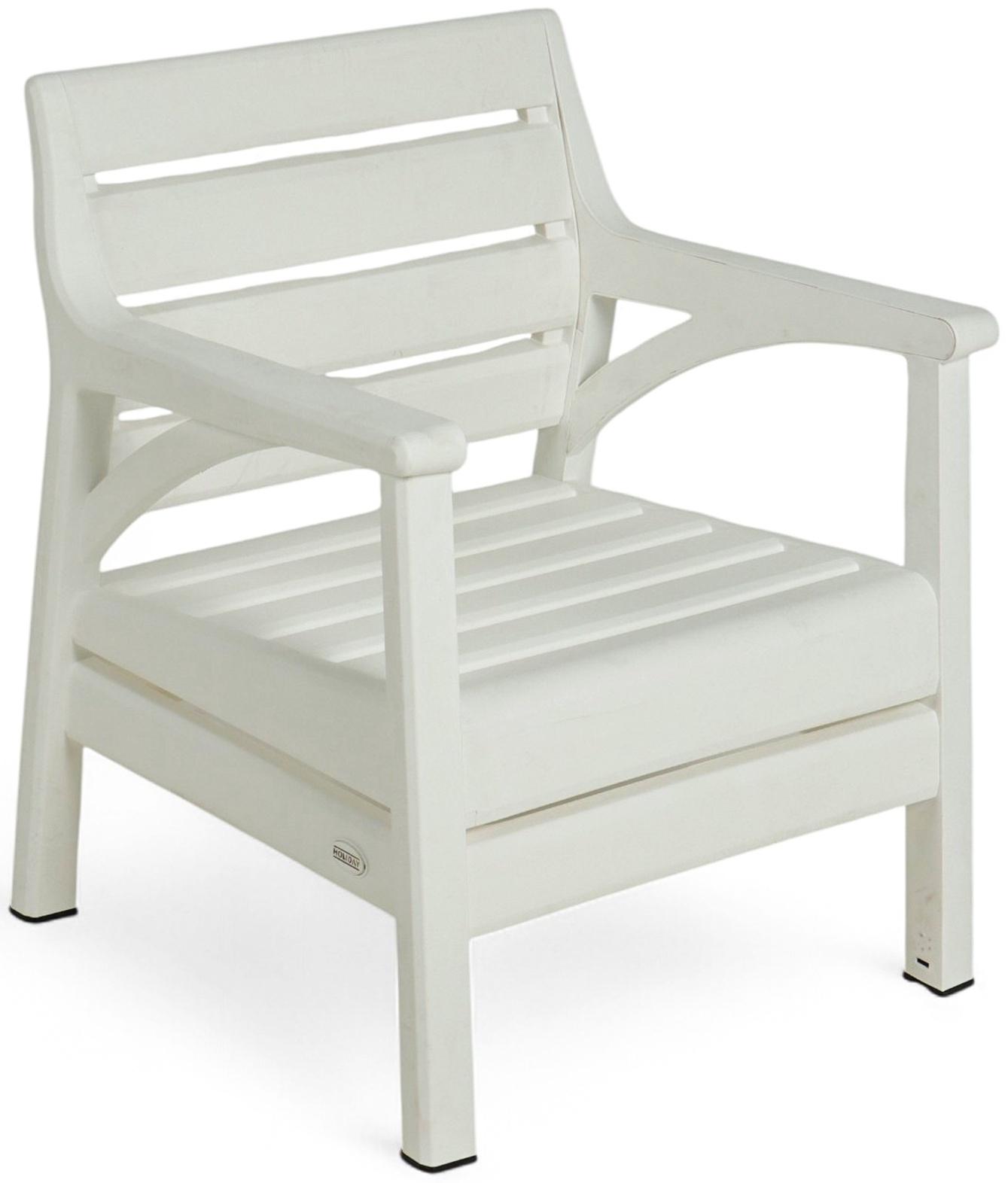 Набор садовой мебели «Евпатория»: 2 кресла 66×65×79 см, стол 79×55×38 см, диван 190×65×79 см, белый