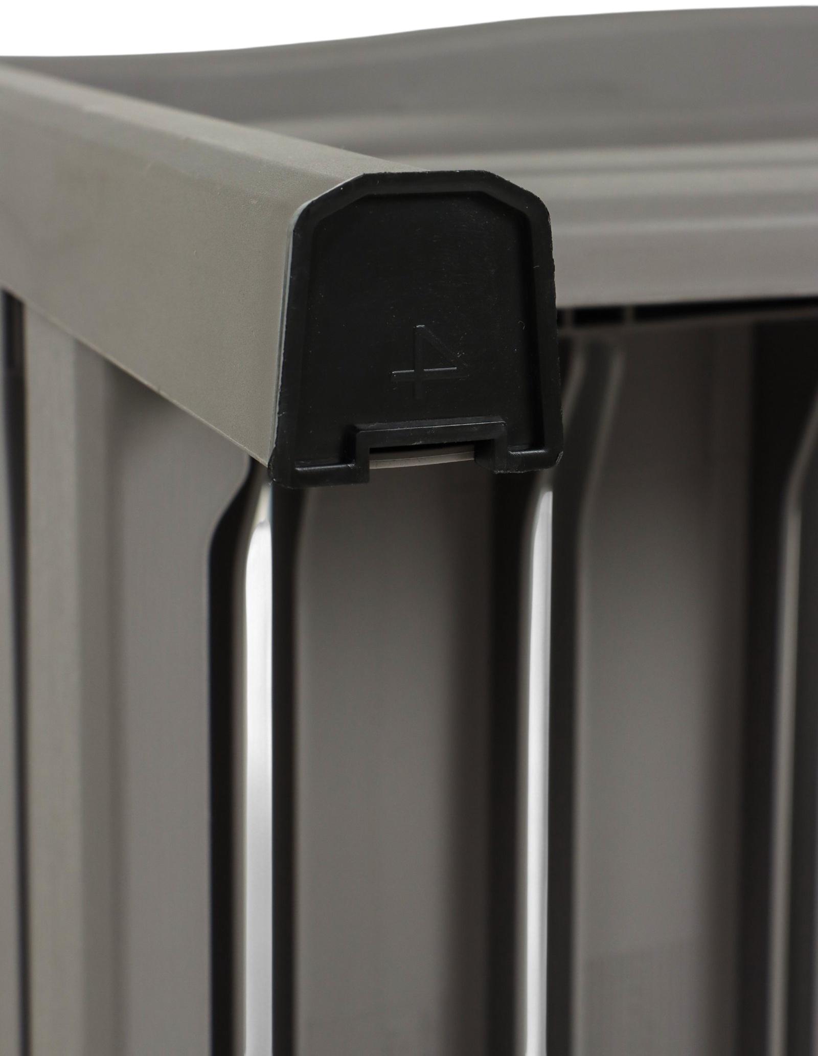 Набор садовой мебели «Евпатория»: 2 кресла 66×65×79 см, стол 79×55×38 см, диван 190×65×79 см, серый