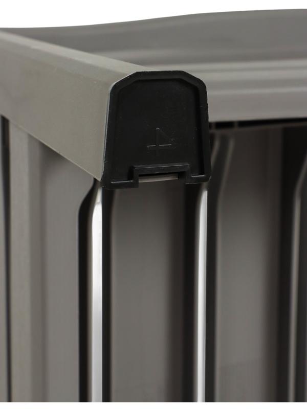 Набор садовой мебели «Евпатория»: 2 кресла 66×65×79 см, стол 79×55×38 см, диван 190×65×79 см, серый