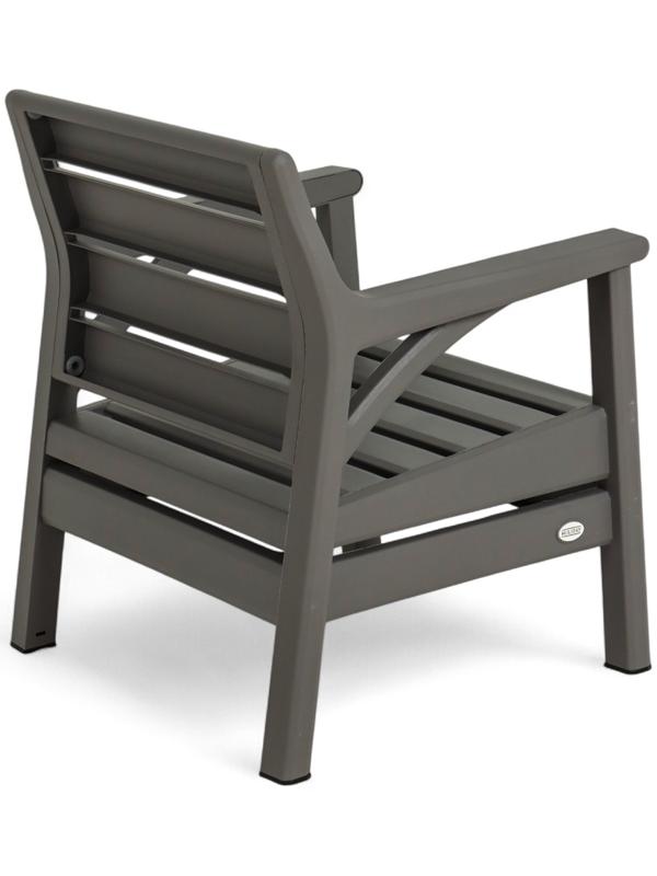 Набор садовой мебели «Евпатория»: 2 кресла 66×65×79 см, стол 79×55×38 см, диван 190×65×79 см, серый