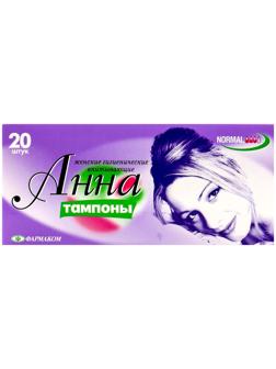 Тампоны «Анна», средний размер, 20 штук