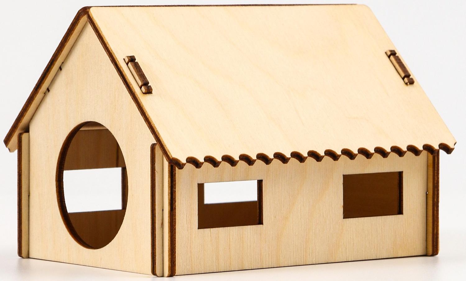 Домик для грызунов, 11,9 х 10 х 8,3 см