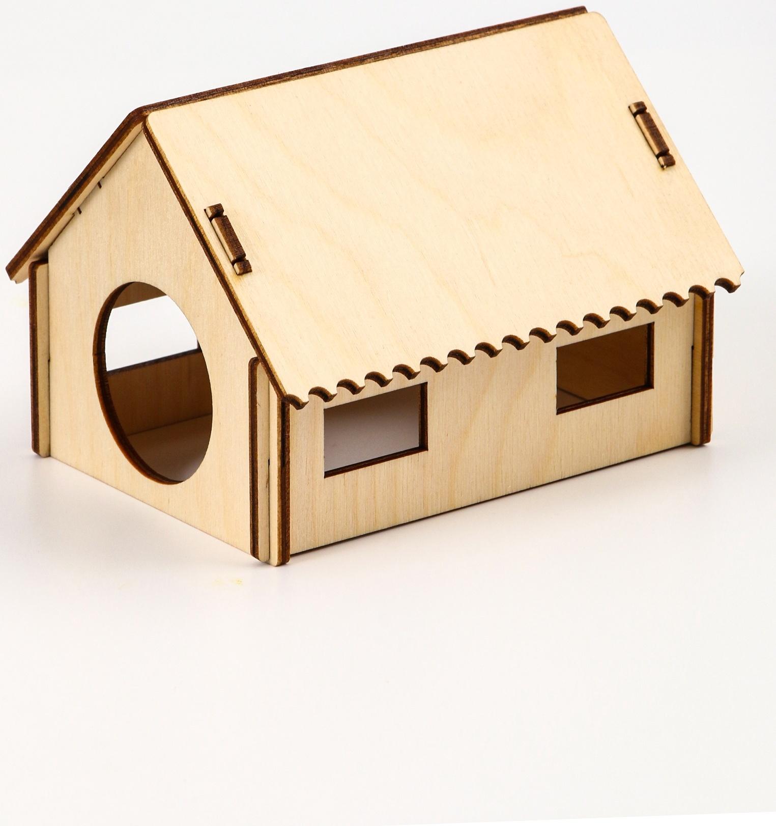 Домик для грызунов, 11,9 х 10 х 8,3 см