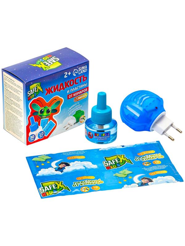 Набор от комаров SAFEX KIDS (фумигатор+жидкость+пластины), детский, 1 шт.