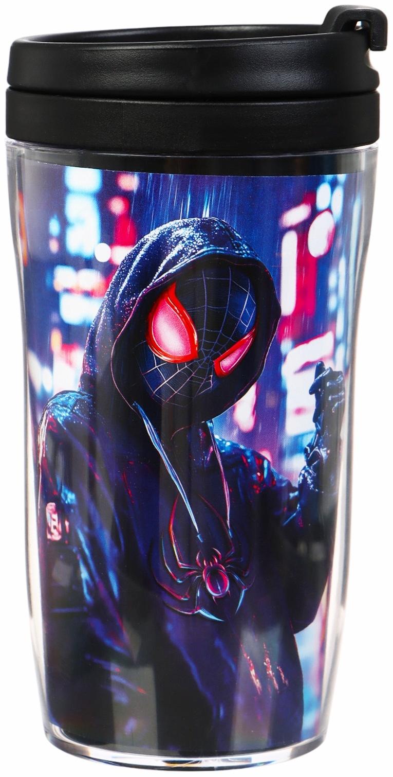 Термостакан детский со вставкой «Человек паук, город», 250 мл