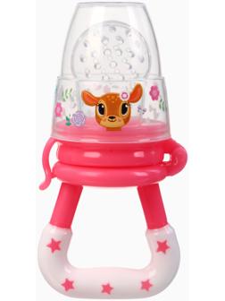 Ниблер (соска для прикорма), с силиконовой сеточкой «Оленята»