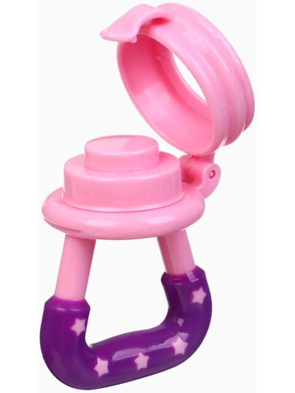 Ниблер для прикорма, с силиконовой сеточкой «Принцесса», розовый