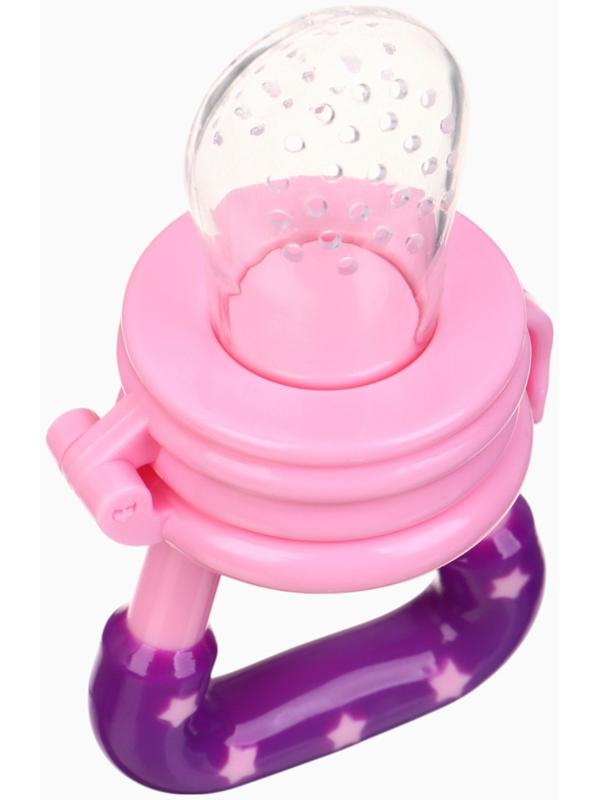 Ниблер для прикорма, с силиконовой сеточкой «Принцесса», розовый