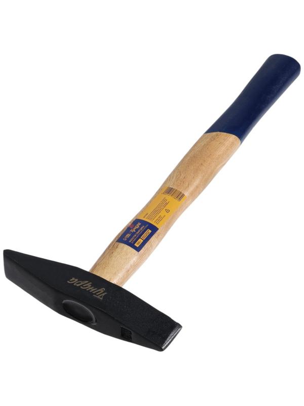 Молоток сварщика ТУНДРА, двухсторонний плоский боек, деревянная рукоятка из бука, 500 г