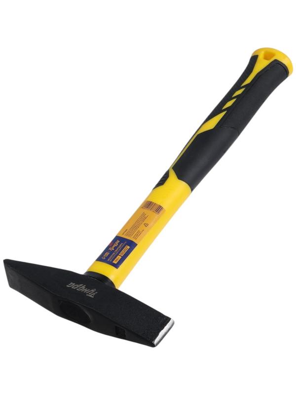 Молоток сварщика ТУНДРА, двухсторонний плоский боек, двухкомпонентная рукоятка, 500 г