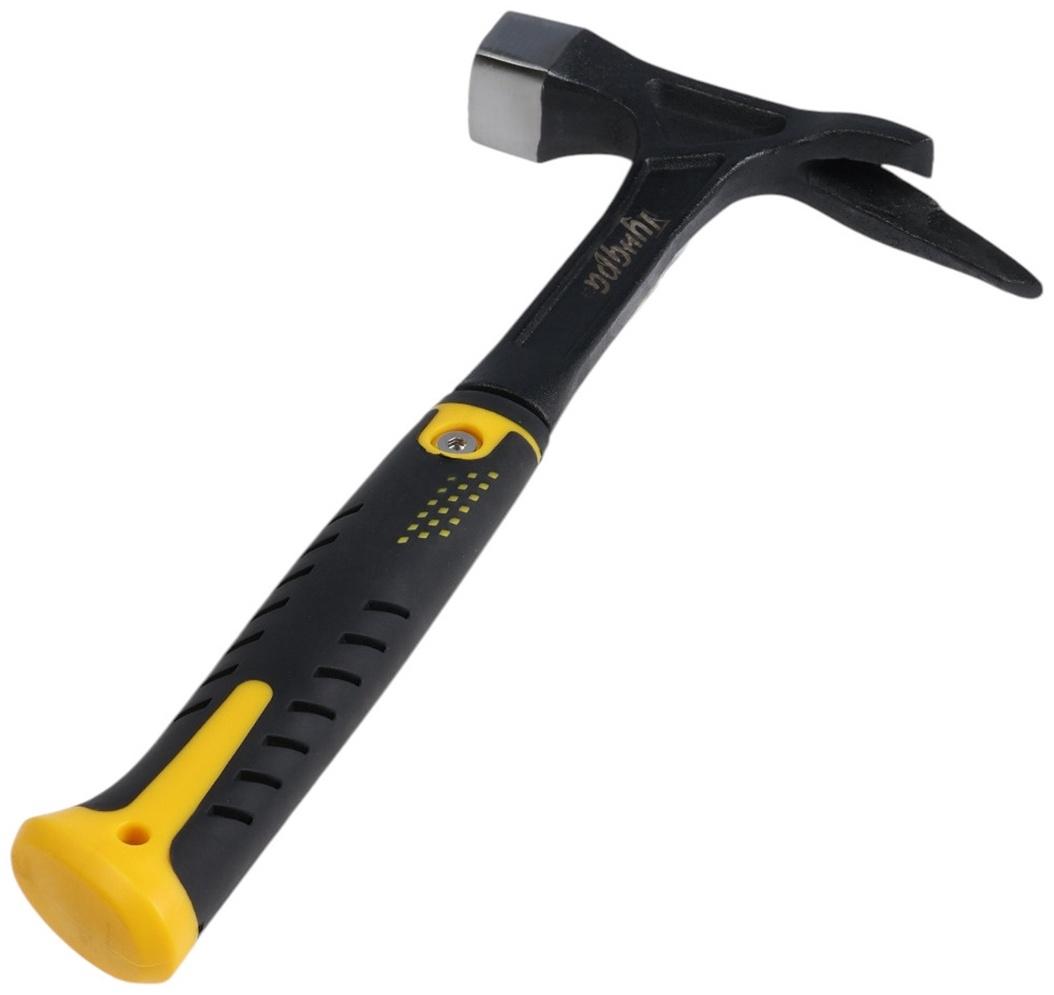 Молоток кровельщика ТУНДА ПРОФИ, цельнокованый, боек с магнитом, 2К рукоятка, 600 г