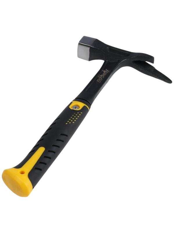 Молоток кровельщика ТУНДА ПРОФИ, цельнокованый, боек с магнитом, 2К рукоятка, 600 г