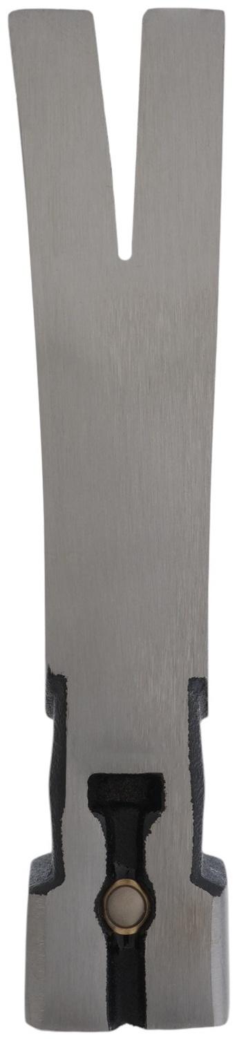 Молоток-гвоздодер ТУНДА ПРОФИ, цельнокованый, квадратный боек с магнитом, 2К рукоятка, 600 г