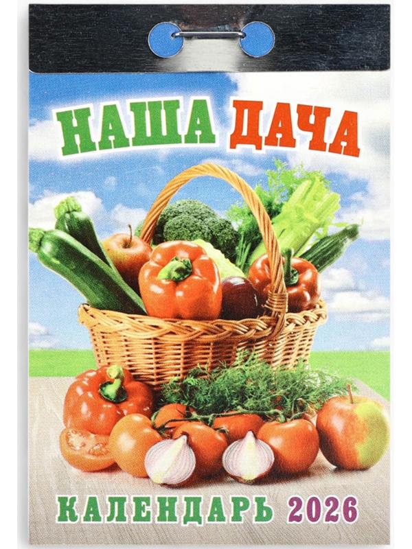 Календарь 2026 отрывной «Наша дача» 7.7×11.4 см