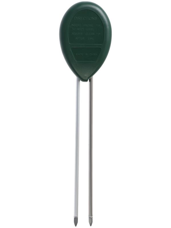 Прибор для измерения, влажность/pH/кислотность/освещенность почвы, зелёный