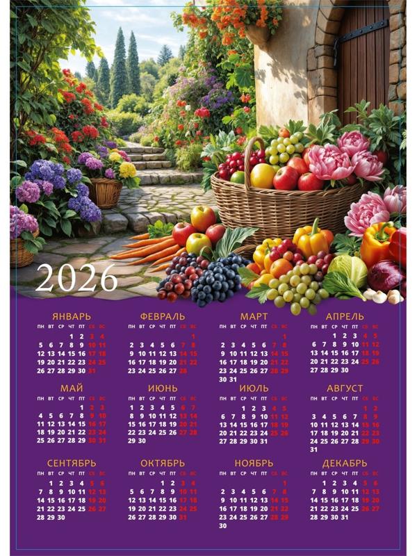 Календарь 2026 «Натюрморт», А3