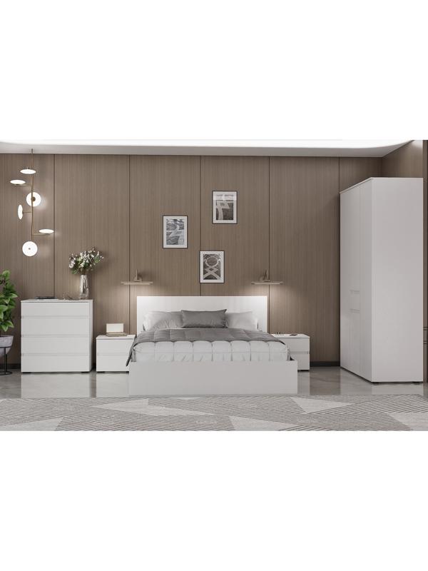 Спальный гарнитур «Лора», комплект 6 предметов, цвет белый