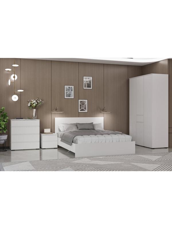 Спальный гарнитур «Лора», комплект 6 предметов, цвет белый