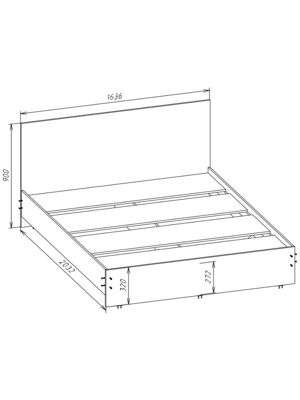 Спальный гарнитур «Лора», комплект 6 предметов, цвет кашемир