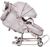 Санки - коляска «Наши детки 6», чехол для ног, муфта, сумка, бежевый