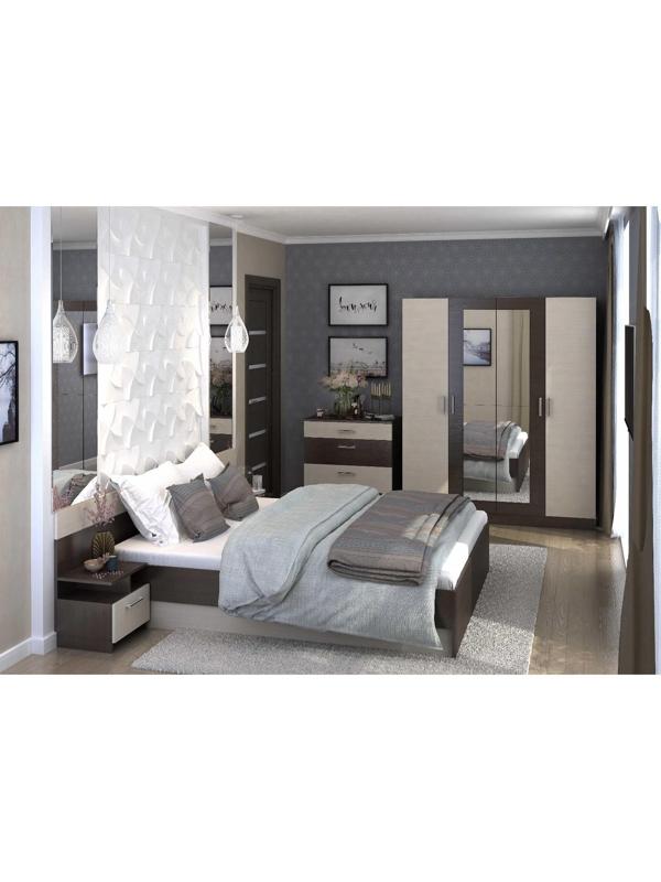 Спальный гарнитур «Леси», комплект 3 предмета, цвет венге/дуб белфорд