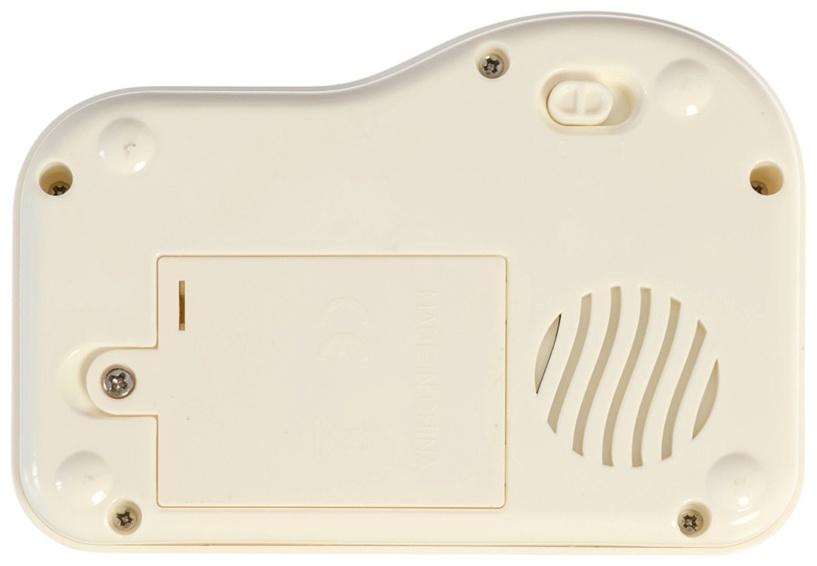 Музыкальное детское сенсорное пианино, звук, свет, белый