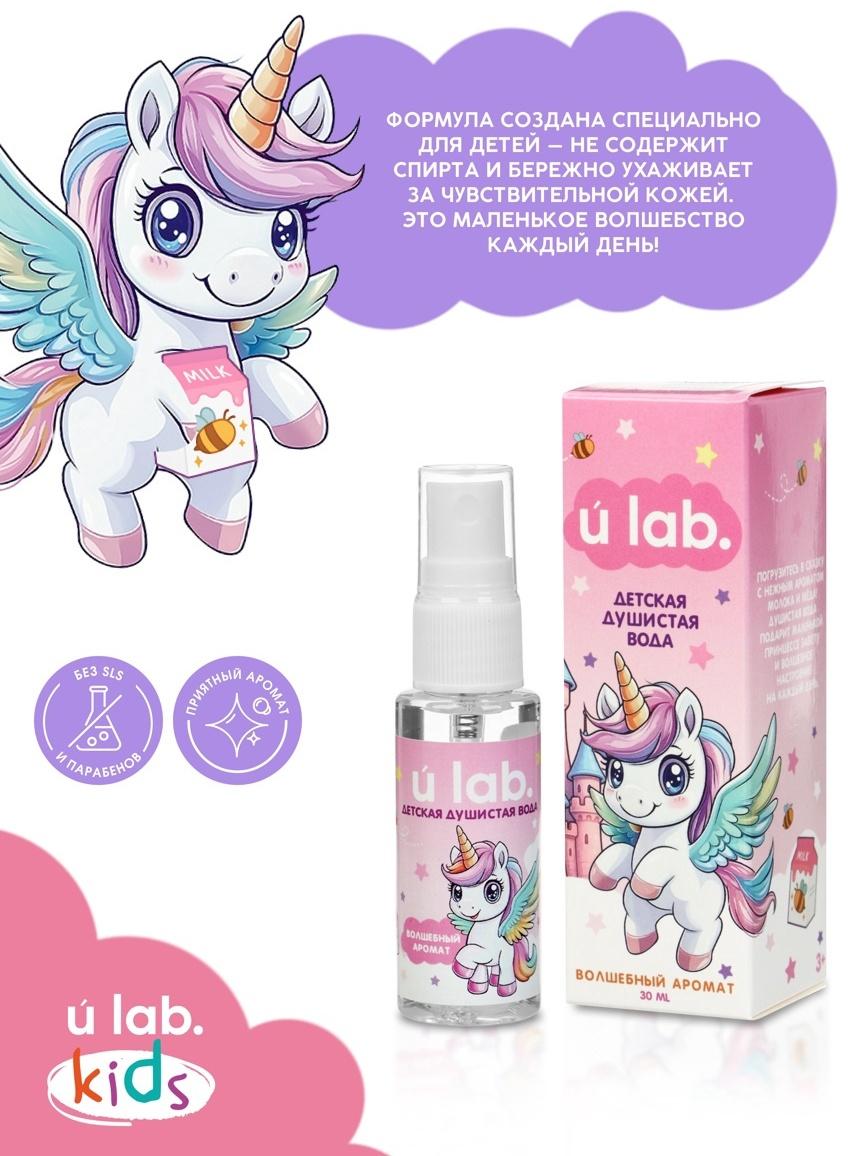 Душистая вода детская «Единороги», 30 мл, аромат молоко и мёд