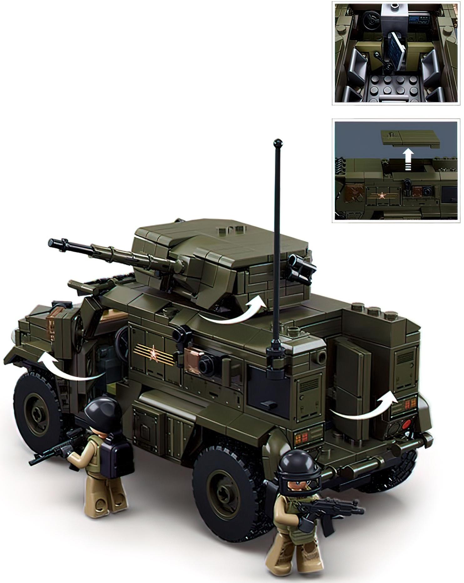 Конструктор «Модельки. Боевой транспорт», 519 деталей, с фигурками