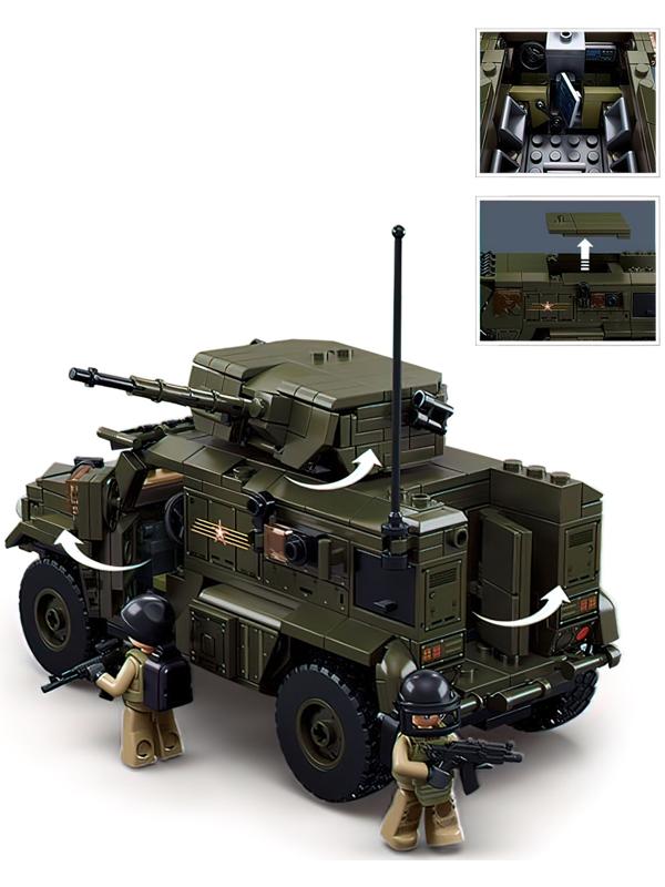 Конструктор «Модельки. Боевой транспорт», 519 деталей, с фигурками