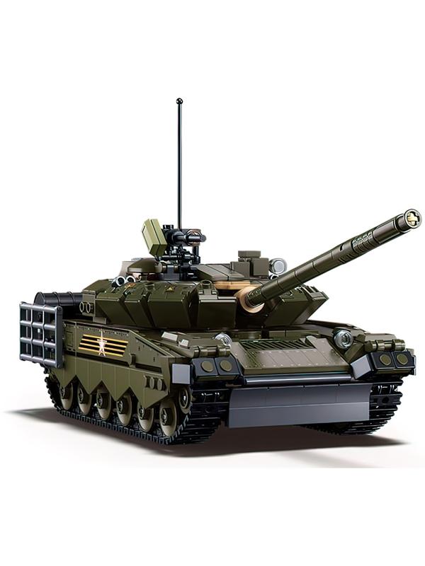 Конструктор «Модельки. Основной танк», 2 варианта сборки, 798 деталей, с фигурками