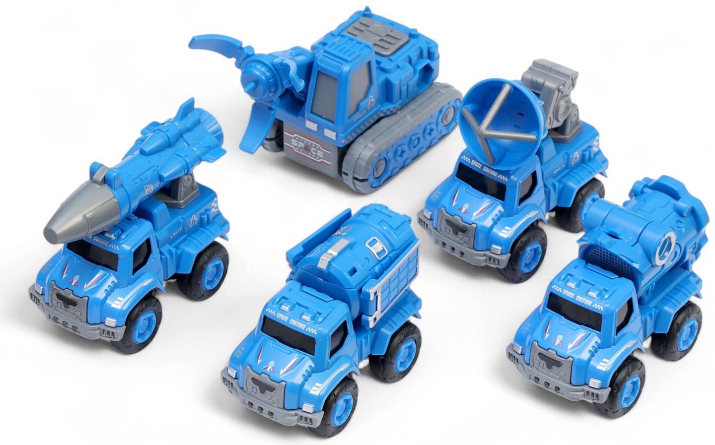 Робот-трансформер «Космобот», собирается из 5 машинок, подвижные детали