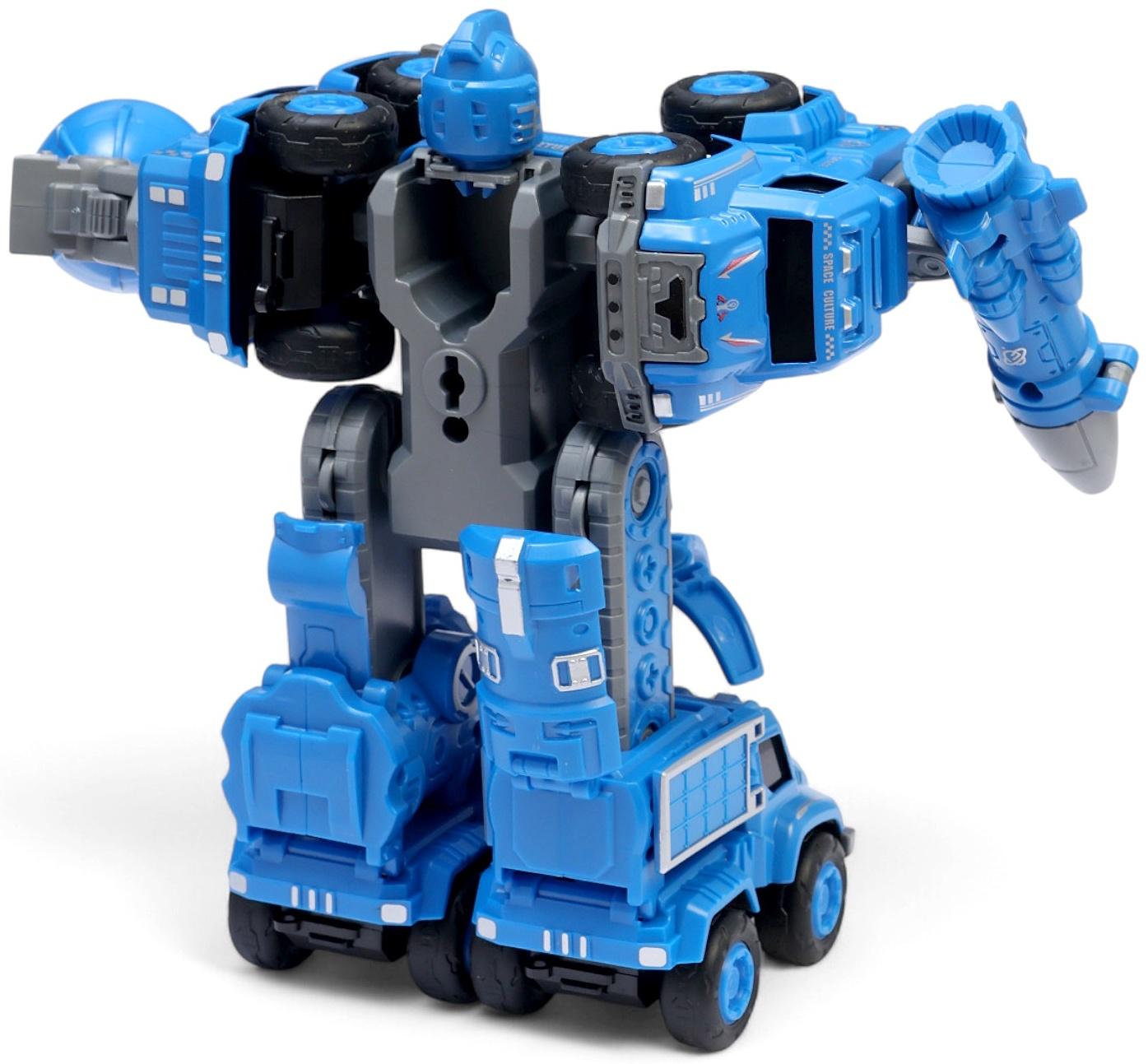 Робот-трансформер «Космобот», собирается из 5 машинок, подвижные детали