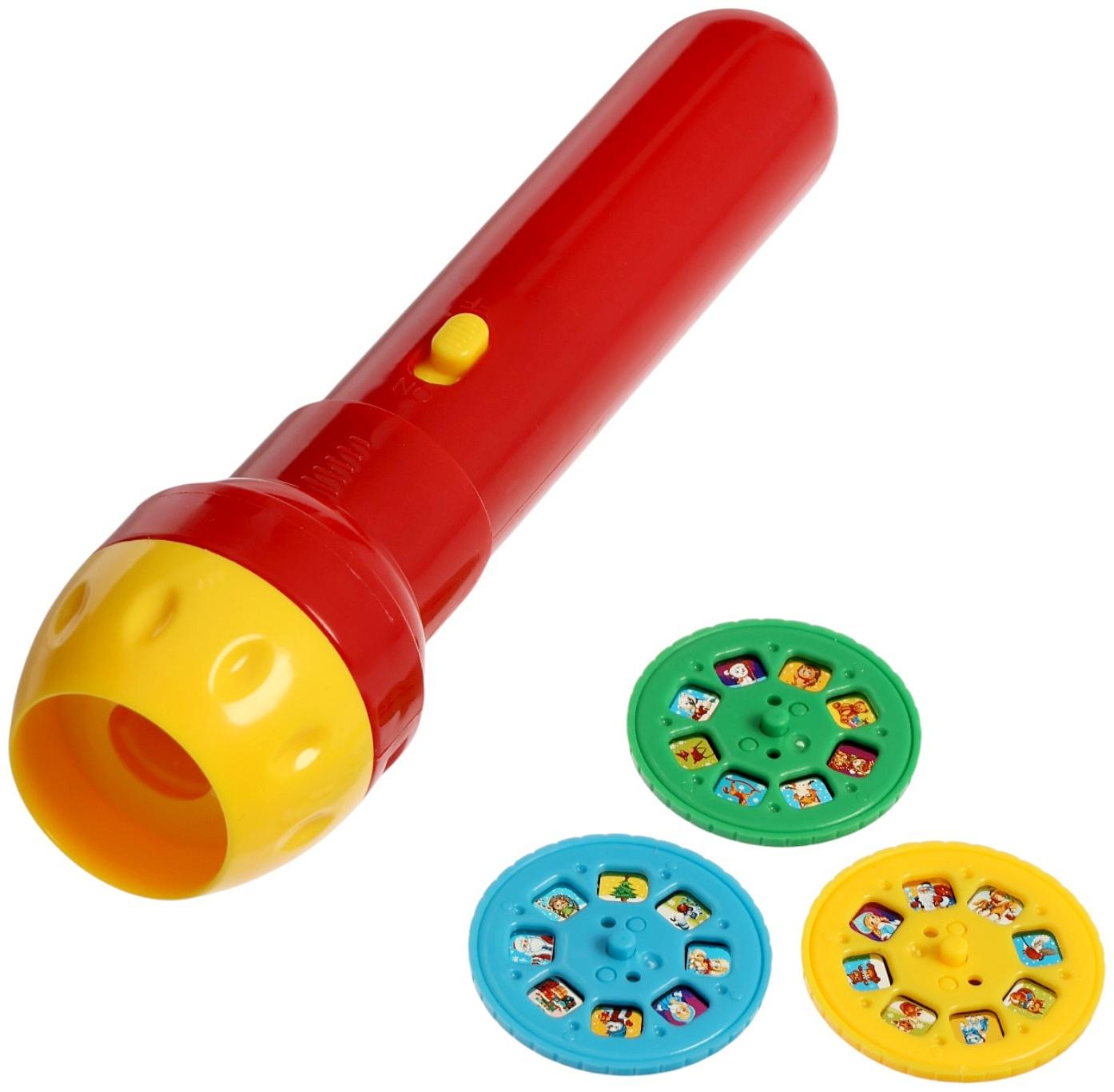 Игровой набор с проектором и книгами «Новогодний проектор. Лошадь», свет, 3 сказки