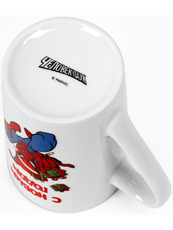 Кружка керамическая новогодняя, 385 мл, Человек-паук