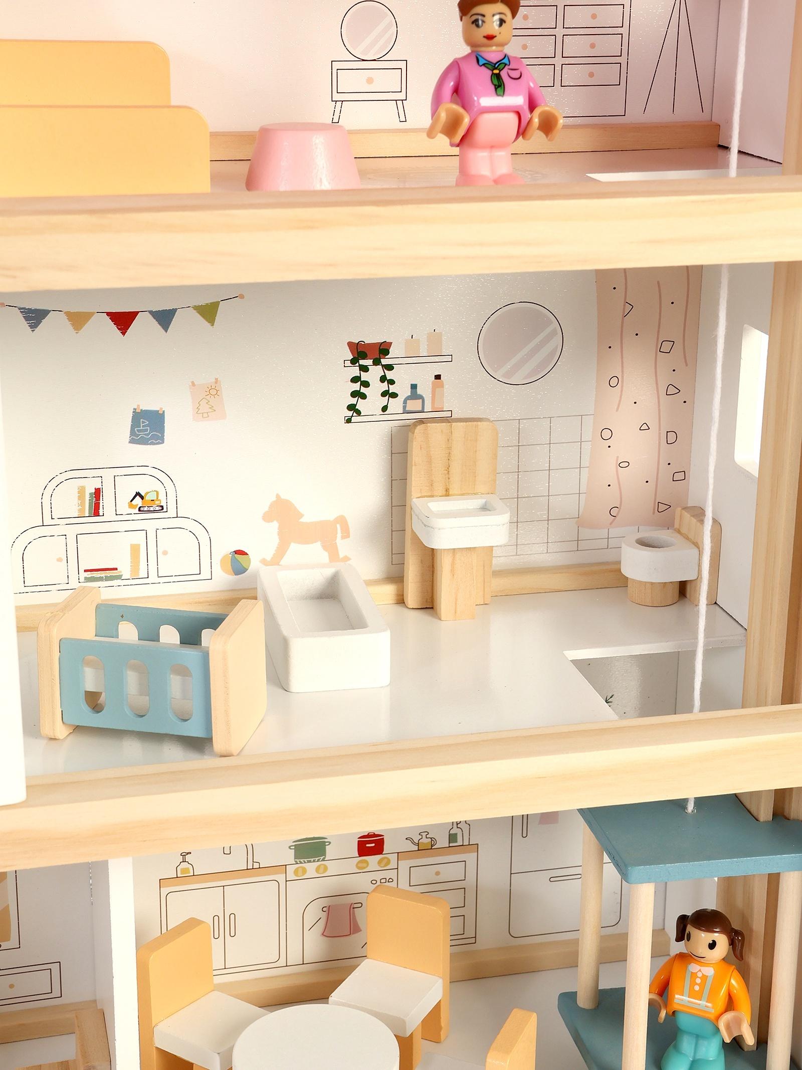 Кукольный домик с мебелью